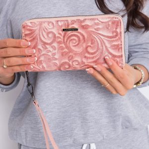 Salmon Leather Women's Wallet