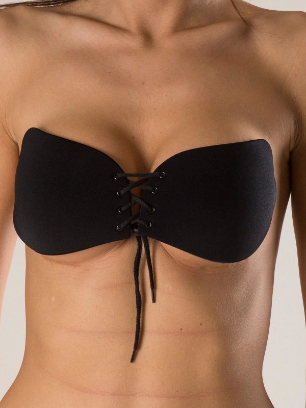 Black Self-supporting Bra