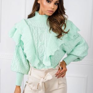 Rosie's mint sweater