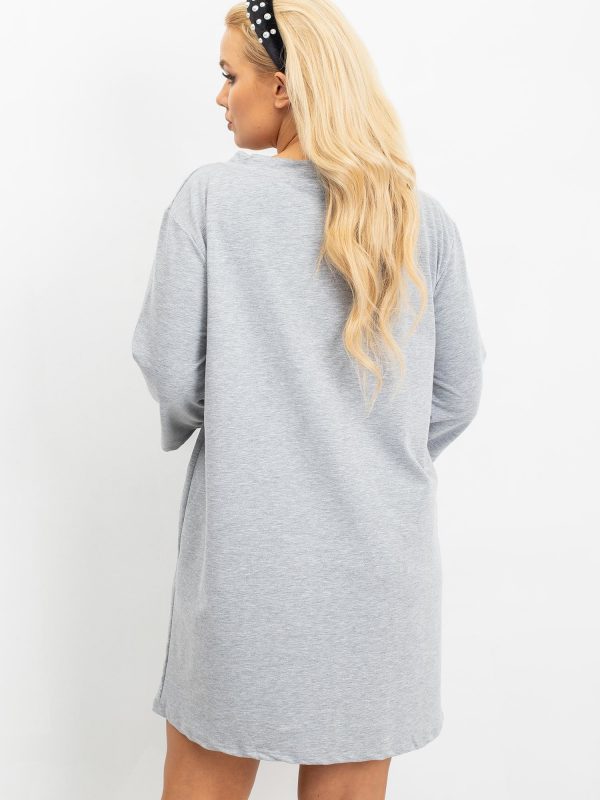 Grey tunic plus size Alexa