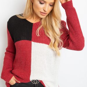 Burgundy black Latina sweater