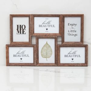 Set of wooden frames