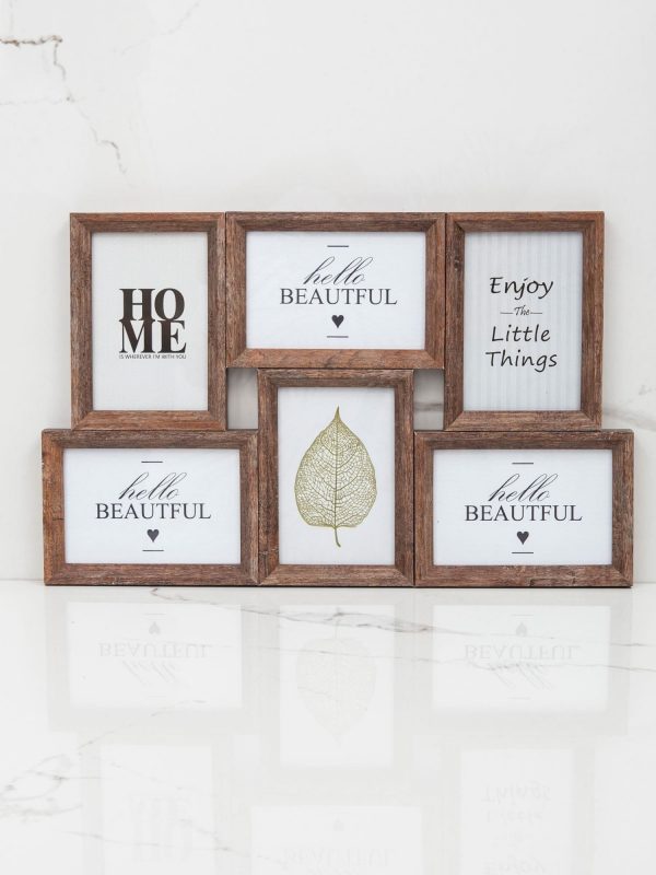 Set of wooden frames