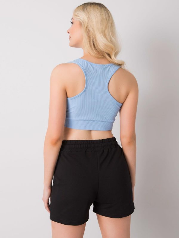 Light blue crop top Lily RUE PARIS