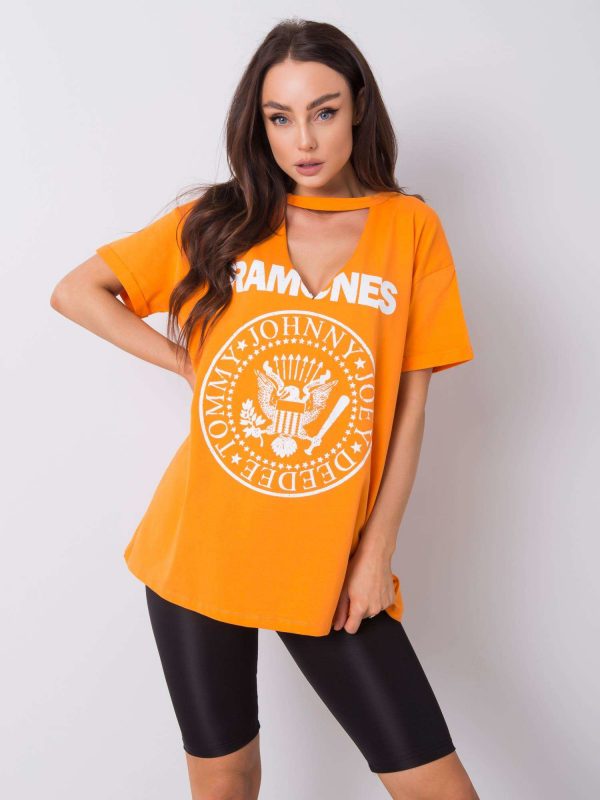 Orange T-shirt with print Cordoba