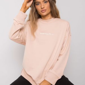 Beige print sweatshirt Carissa