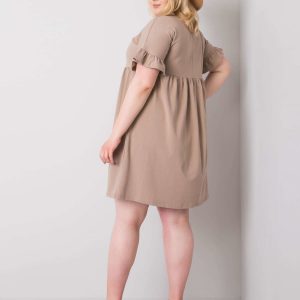 Dark Beige Plus Size Chiara Dress