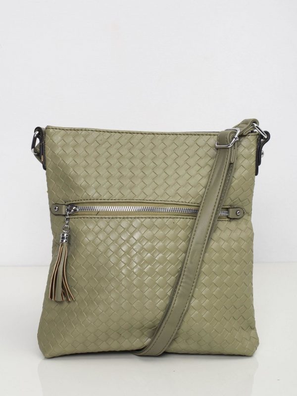 Green Braided Handbag