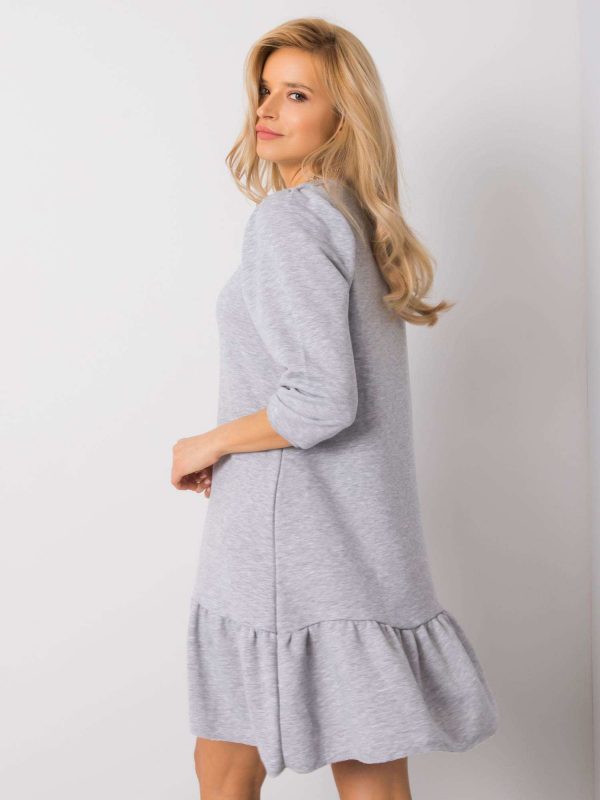 Grey melange dress Adoria RUE PARIS