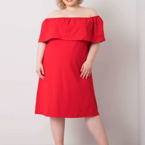 Red Hispanic Plus Size Dress Keily