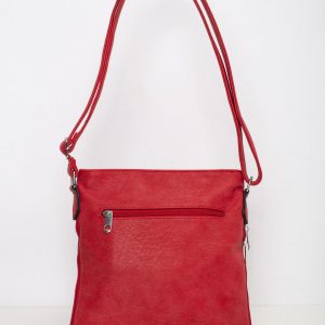 Red Women's Bag with Outside Pocket