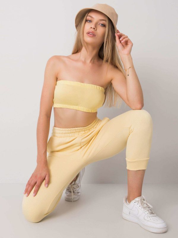 Yellow Behati bandeau top