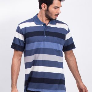 Dark Blue Men's Polo Shirt Easier