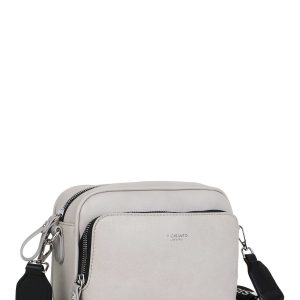 Beige and grey bag for women with pocket LUIGISANTO