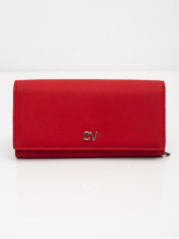 Red large wallet