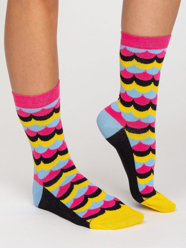 Women's socks in colorful patterns