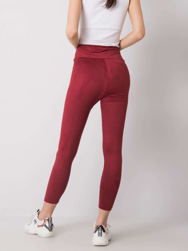 Burgundy leggings for women Aesha RUE PARIS