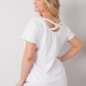 Melfi Plus Size White Blouse