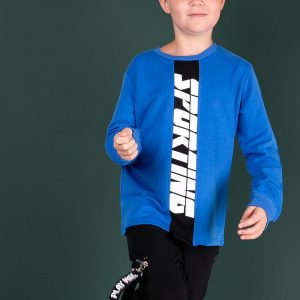 Blue Cotton Sweatshirt for Boy