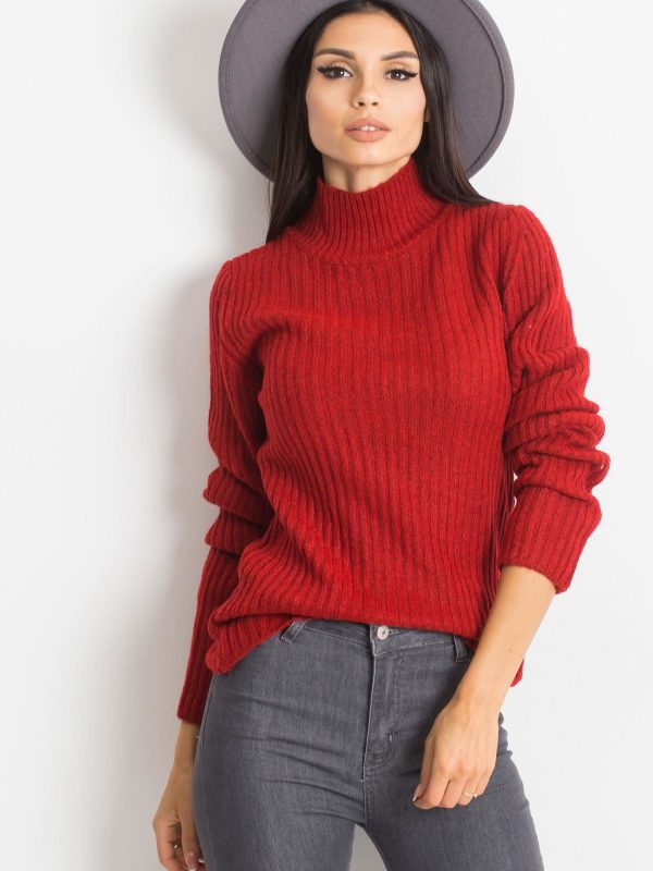 RUE PARIS Dark red sweater Milo