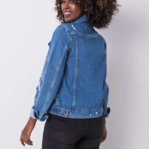 Raquel RUE PARIS dark blue denim jacket