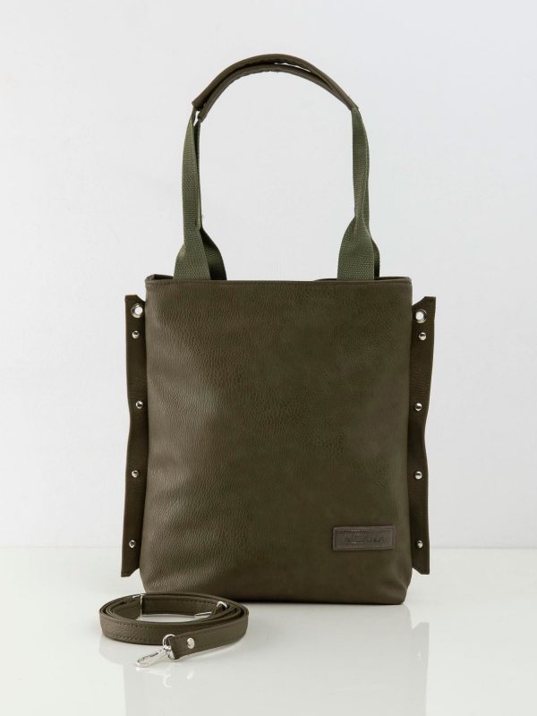 Khaki Eco Leather Ladies Bag