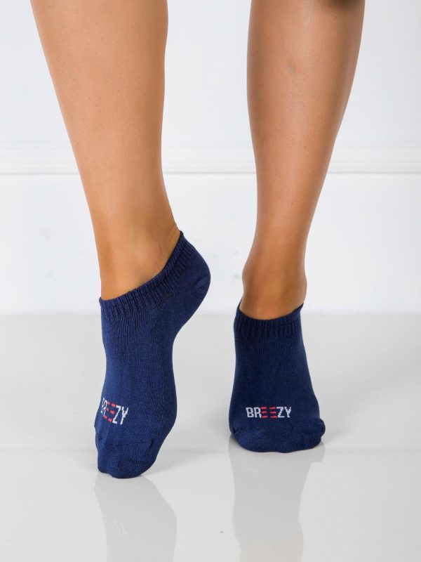 Navy blue women's feet