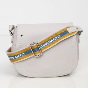 Light Grey Handbag with Decorative Strap