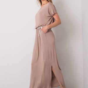 Dark beige casual dress Jan