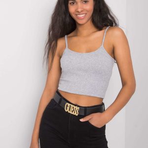 Grey melange crop top Chelo RUE PARIS