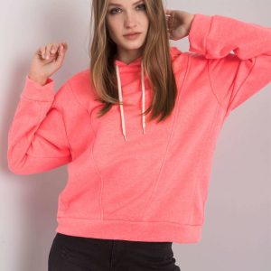 Fluo pink hoodie Emy