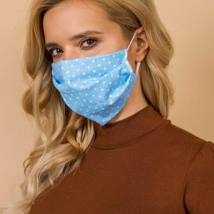 Blue reusable protective mask