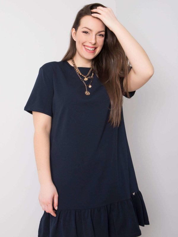 Navy Blue Plus Size Dress Sarah