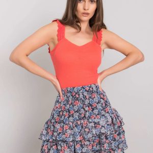 Navy blue Randisha Floral Skirt