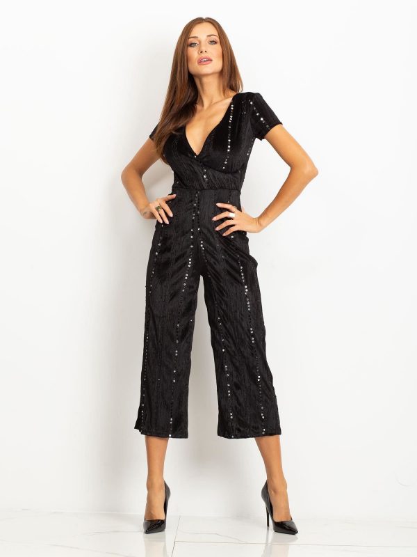 RUE PARIS Black jumpsuit Lauren