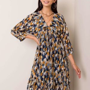 Blue and yellow Abbey dress