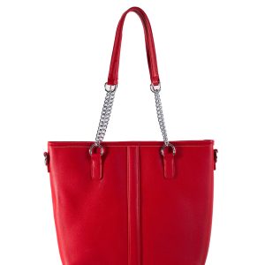 Red Ladies Chain Shoulder Bag