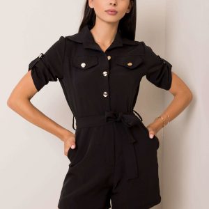 Francesca black jumpsuit