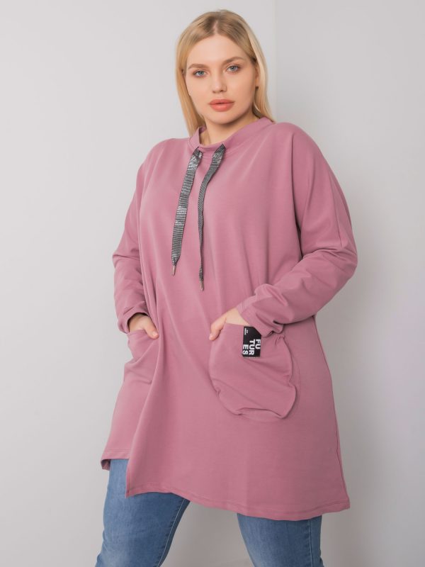 Redmond Plus Size Dirty Pink Cotton Tunic