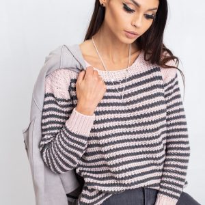 Pink-gray Oscar sweater