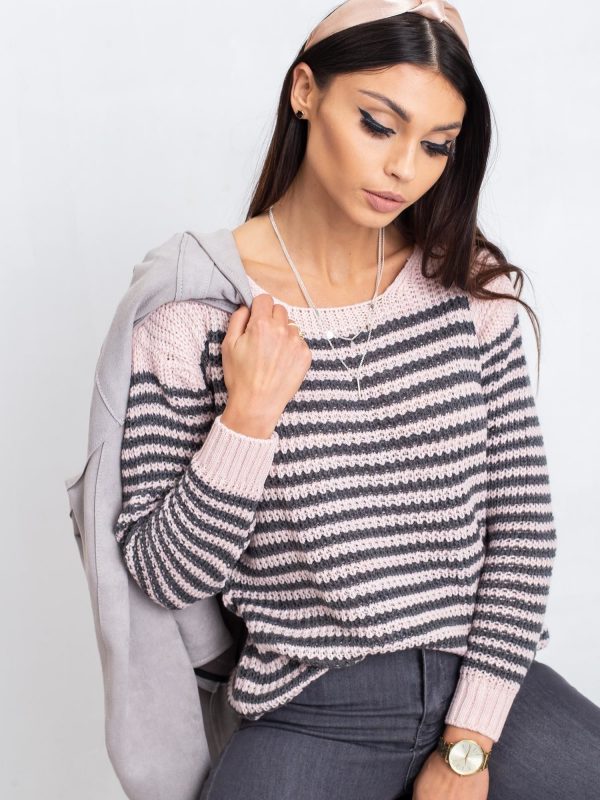 Pink-gray Oscar sweater