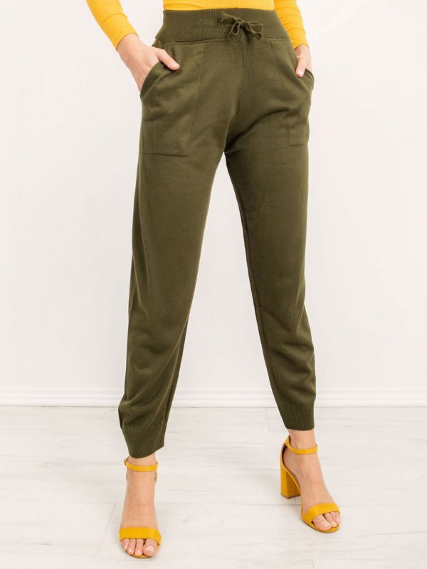 BSL Khaki Knitted Pants