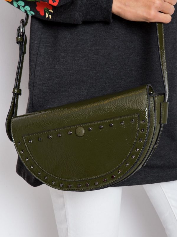 Khaki handbag saddle bag