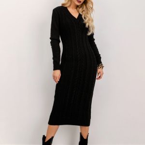 BSL Black Knitted Dress