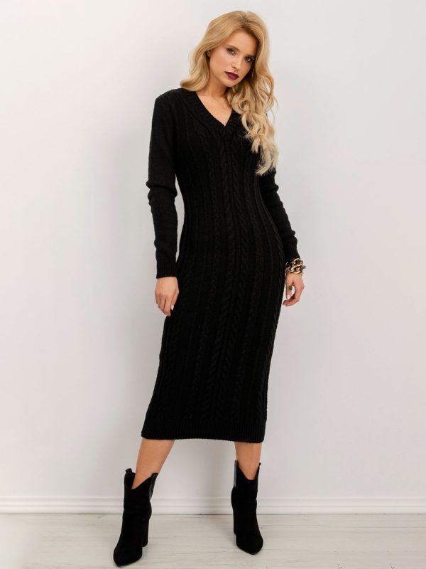 BSL Black Knitted Dress