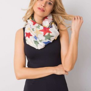 Green scarf with star print