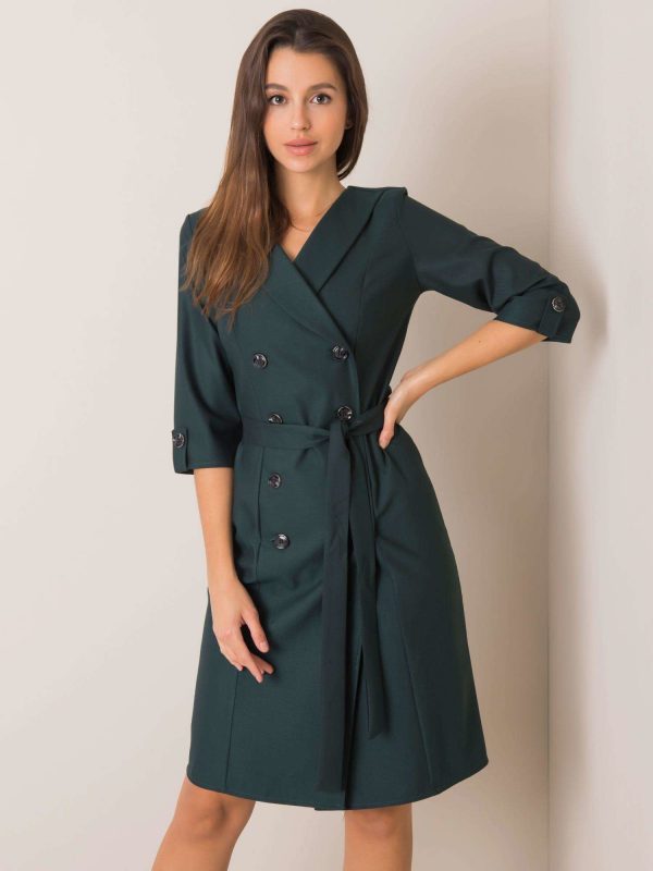 Dark green velentina dress