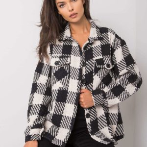 Talilah white and black plaid shirt