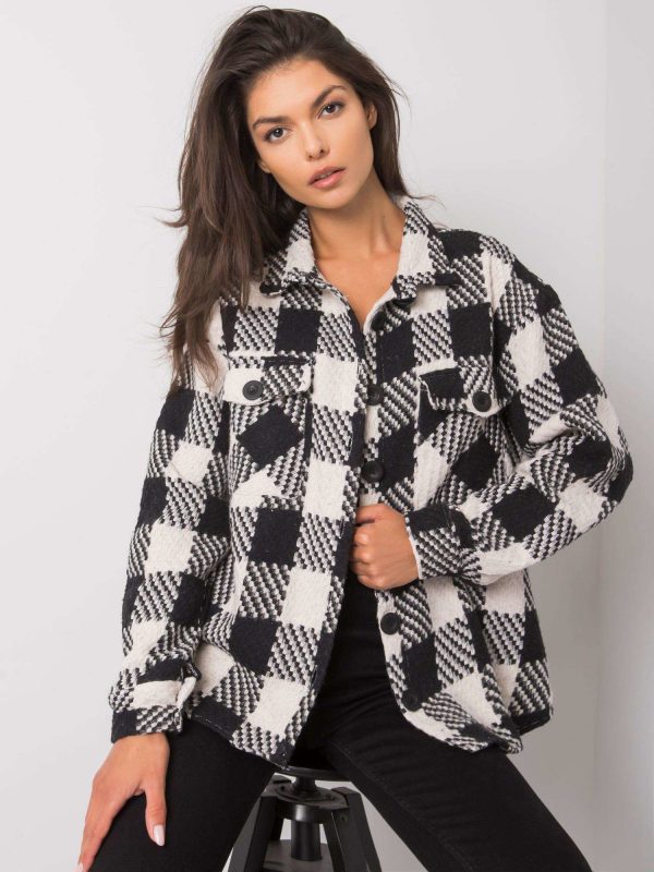 Talilah white and black plaid shirt