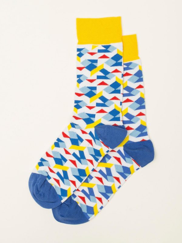 Men's Socks in Geometric Patterns